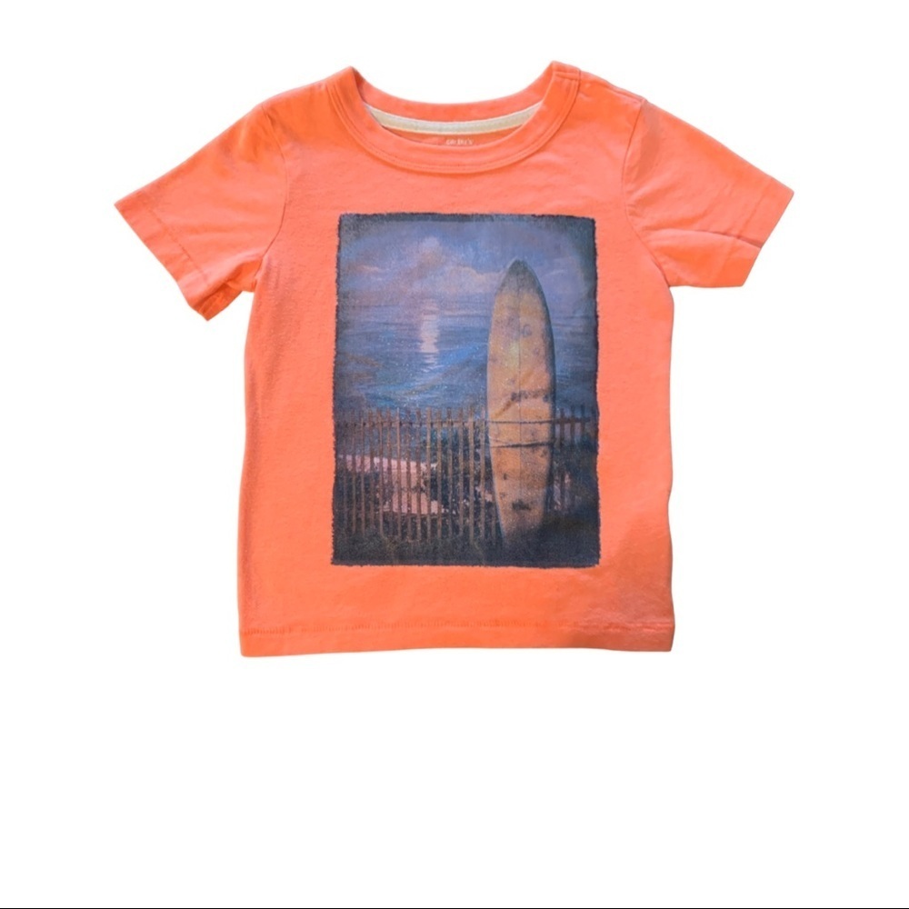 Carter’s Boy or Girl’s Peach Surfs Up Summer Tee Shirt ~ 2T